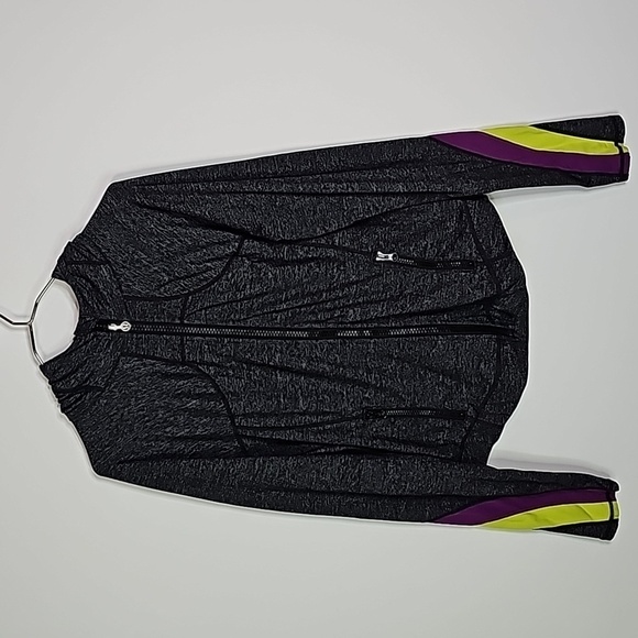 lululemon athletica Jackets & Blazers - LULULEMON size 12 dark gray hooded zip up jacket